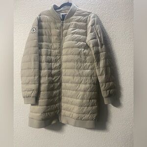U.S. Polo Assn. Tan Puffer Jacket with Quilted Design